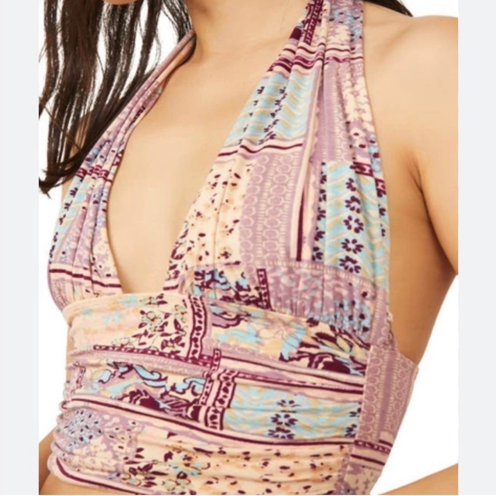 🥳HP🥳 Free People Heather Printed Halter Top
